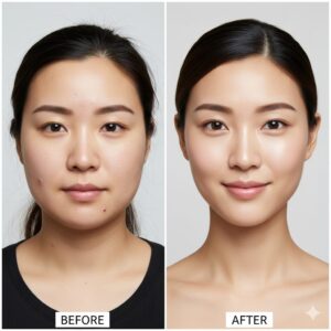다이어트 전후 얼굴 예시